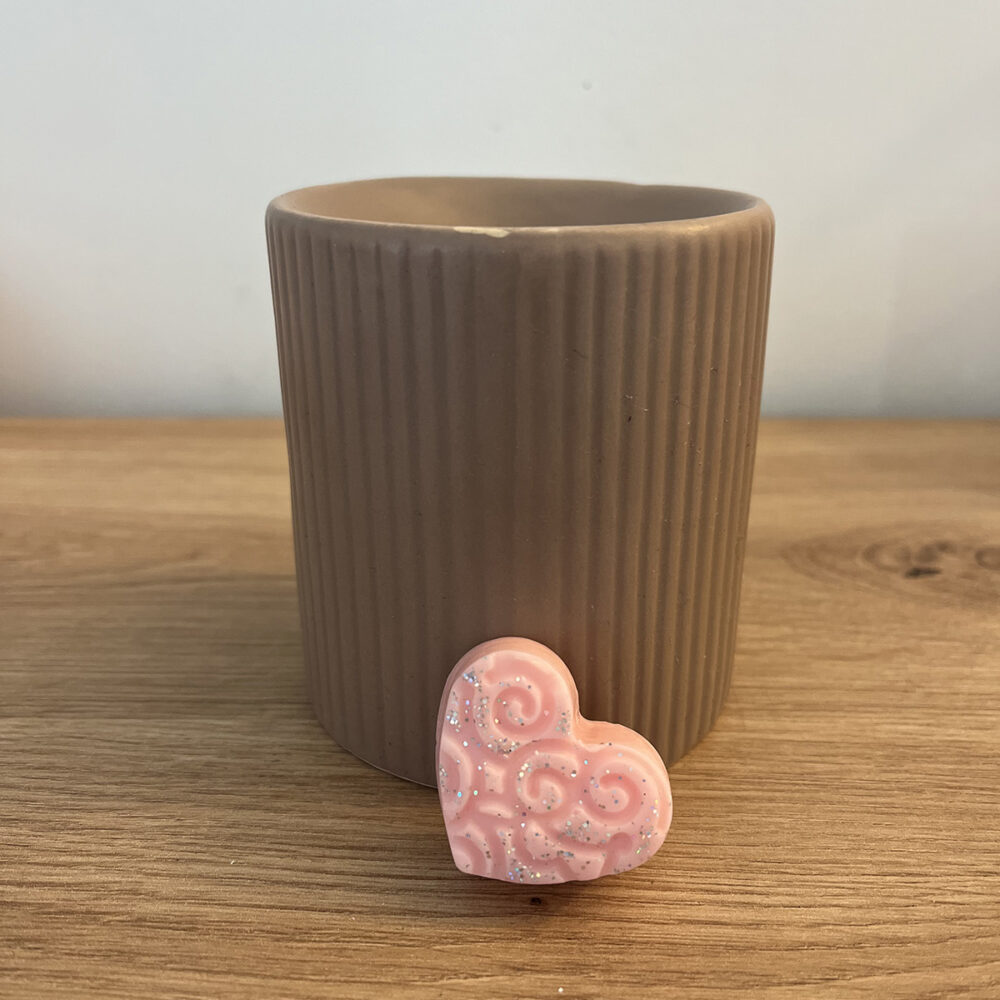 fondant parfumé petit cœur tatoo fleur de cerisier