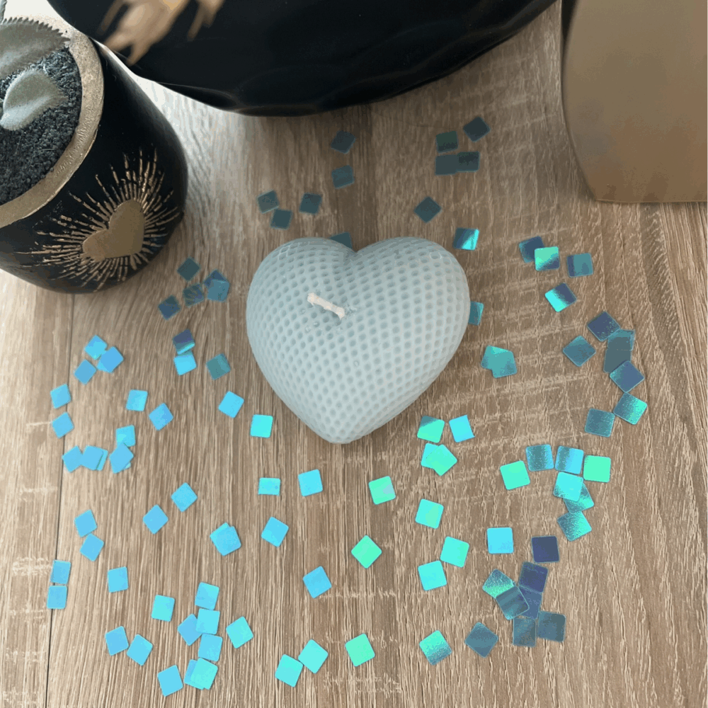 bougie coeur linge frais
