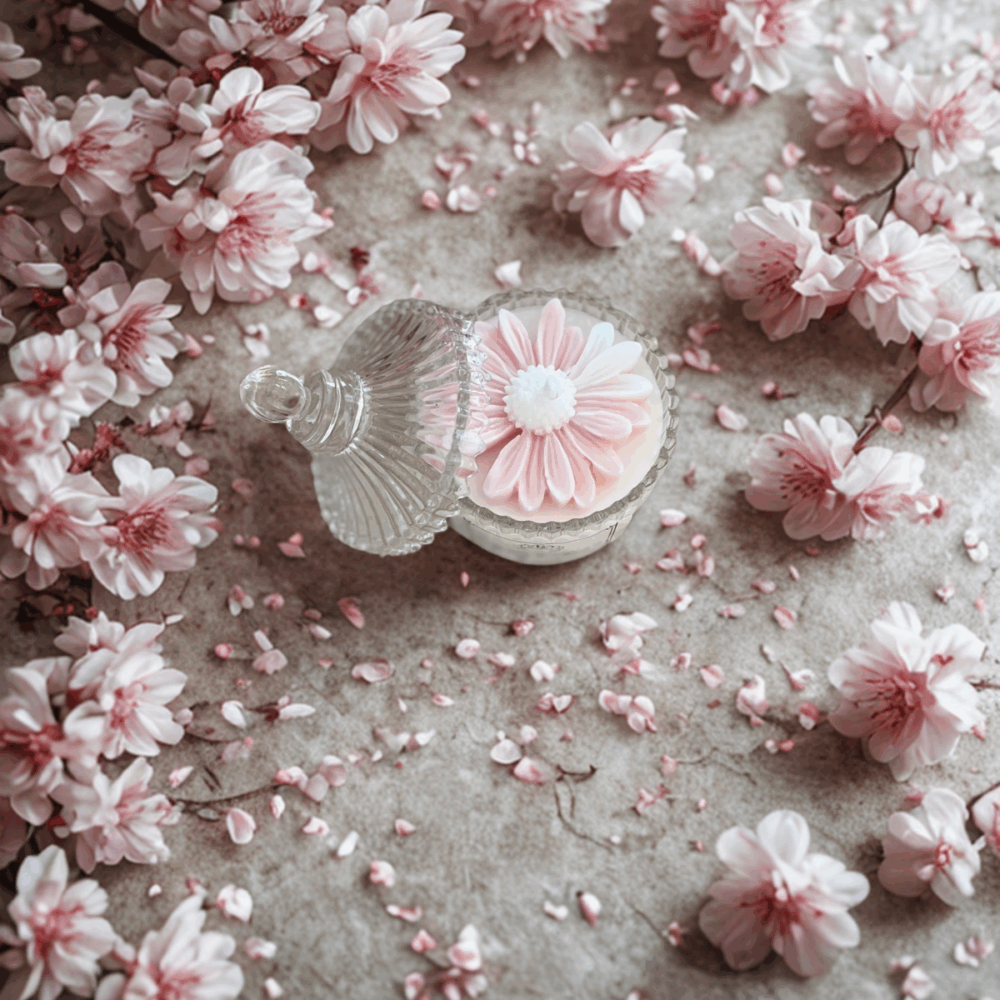 bougie luxe fleur de cerisier