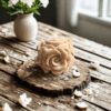 bougie tour de rose vanille