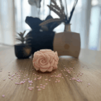 bougie tour de roses fleur de cerisier