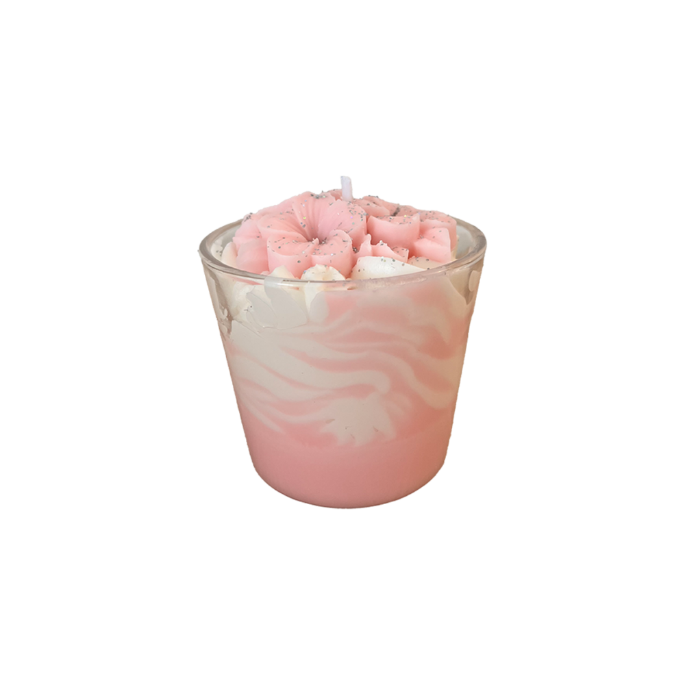 bougie fleur de cerisier artisanale parfumée