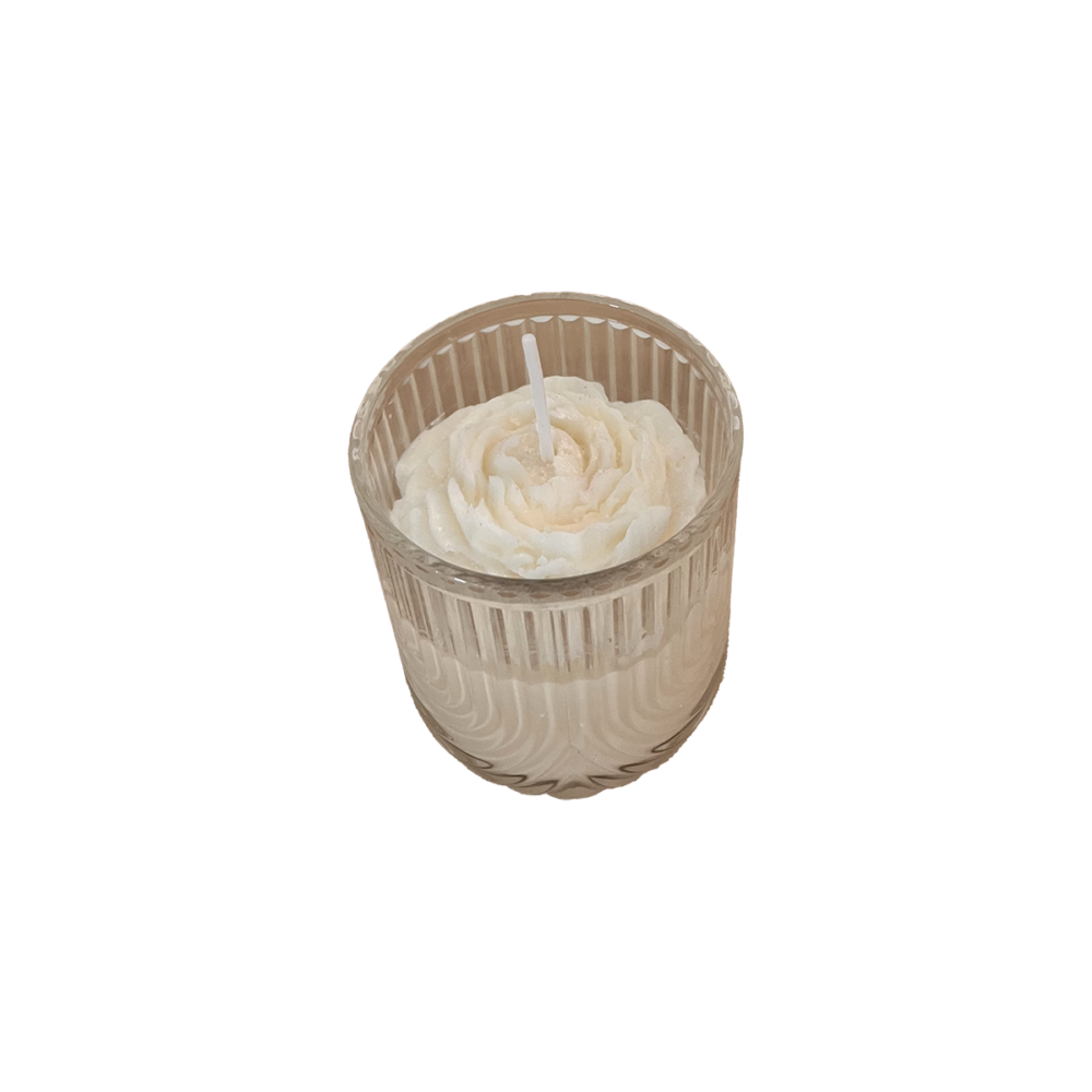 bougie luxe pivoine blanche artisanale parfumée