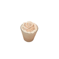bougie rose vanille artisanale parfumée