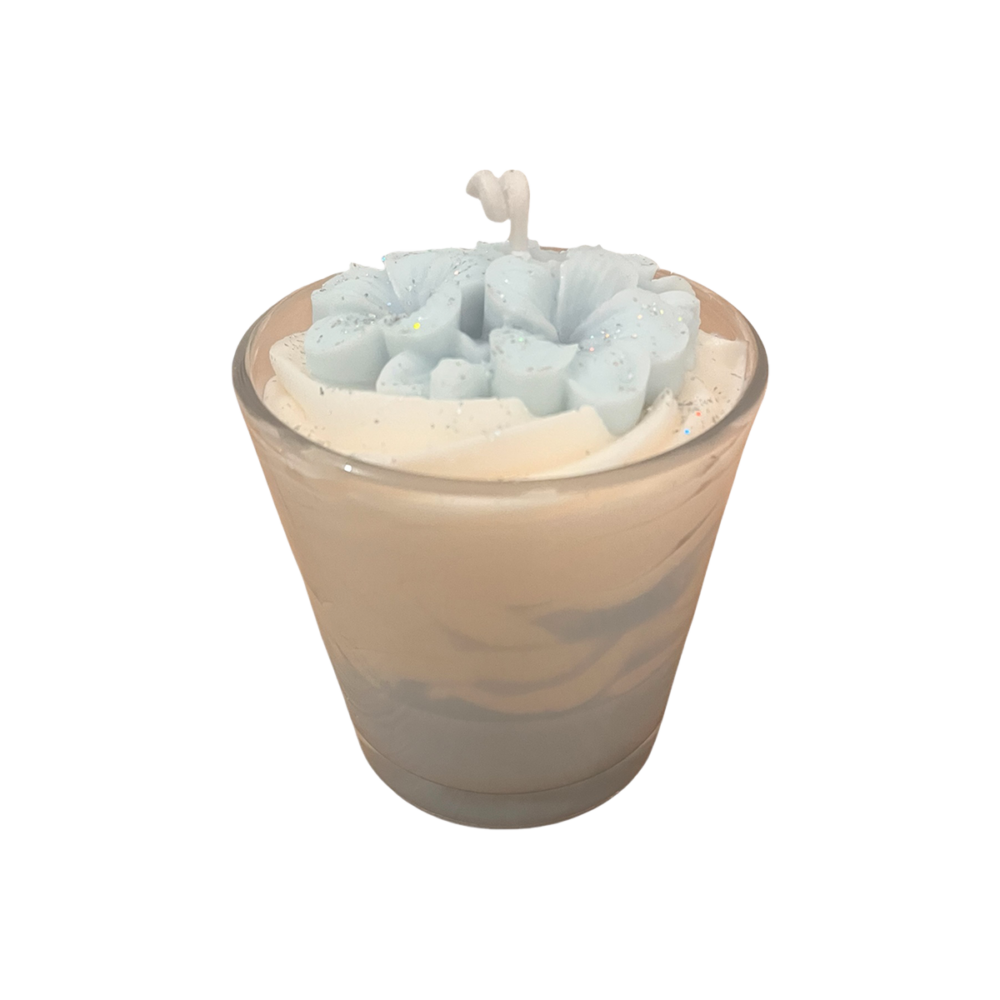bougie fleur linge frais artisanale parfumée