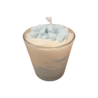 bougie fleur linge frais artisanale parfumée