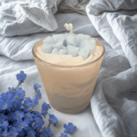 bougie fleur linge frais artisanale parfumée