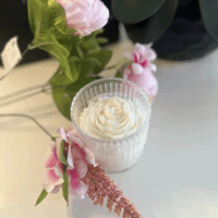 bougie luxe pivoine blanche artisanale parfumée