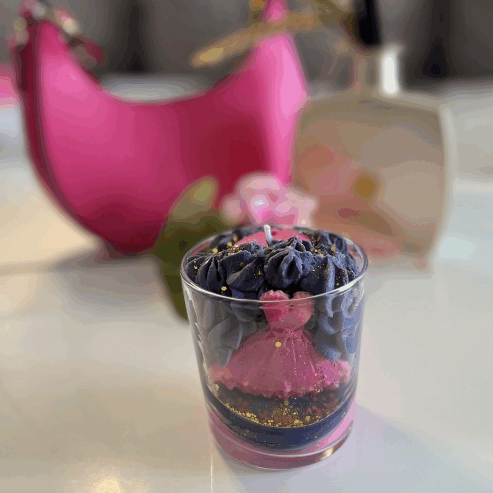 bougie orchidée noire artisanale parfumée