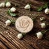 bougie rose vanille artisanale parfumée