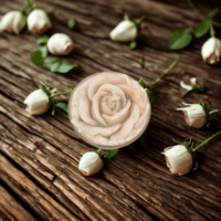 bougie rose vanille artisanale parfumée