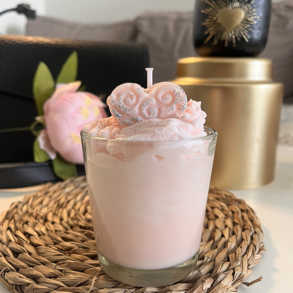 bougie passion fleur de cerisier artisanale parfumée