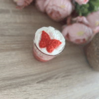 bougie papillon fruits rouges