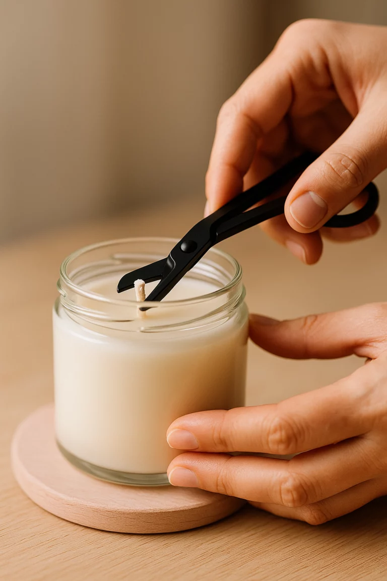 L’art d’allumer une bougie exceptionnelle : 6 gestes clés pour une combustion parfaite 2 coupe-mèche à 5 mm pour allumer une bougie