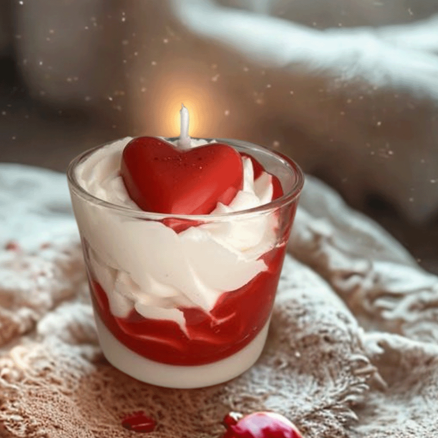 Bougie pomme d'amour