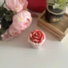 bougie rose fruits rouges artisanale