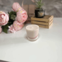 Bougie vanille design artisanale