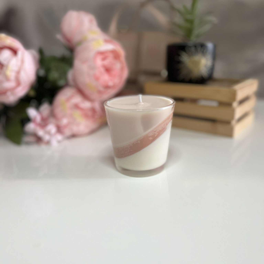 Bougie vanille design artisanale
