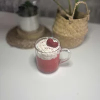 Bougie gourmande framboise noire vanille